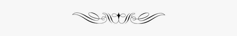 Curly Art Nouveau Divider - Calligraphy, transparent png download