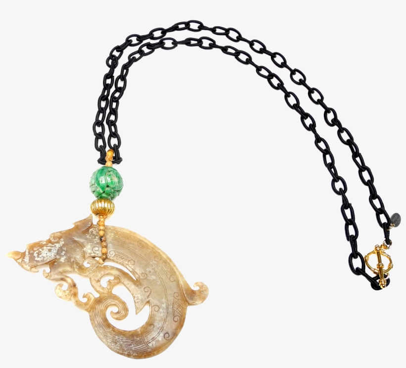 Vintage Jade Dragon - Gold, transparent png download