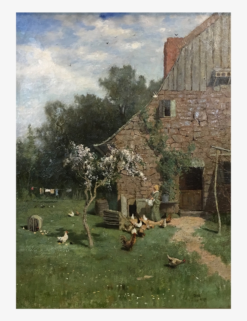 Bruce Crane [1857-1937] American Impressionist Painting - Painting, transparent png download