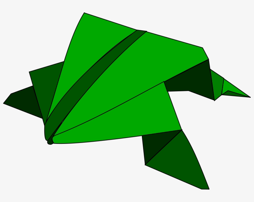 Free Clipart - Jumping Origami, transparent png download