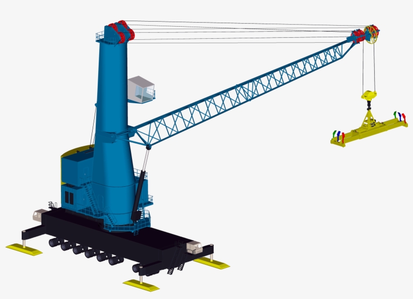 Mobile Harbor Crane - Mobile Harbour Crane Png, transparent png download
