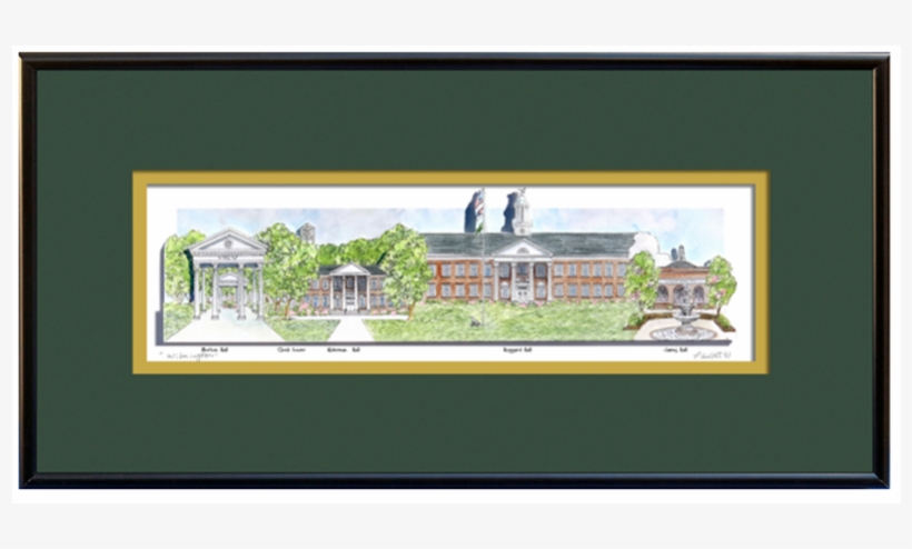 This Sculptured Watercolor Of Your Favorite School's - Picture Frame, transparent png download