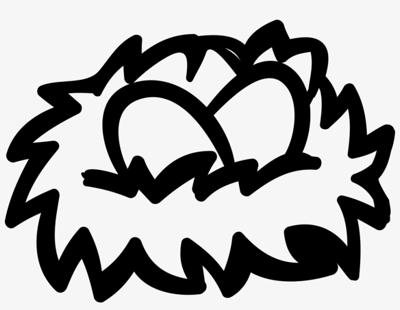 Birds Eggs On A Nest Comments - Nest With Eggs Svg, transparent png download