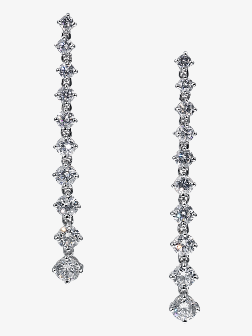 Angelina Diamond Strand Earrings - Earrings, transparent png download