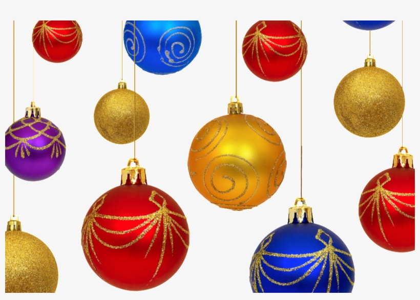 Colored Sphere Christmas Png - Christmas Ornaments Throw Blanket, transparent png download