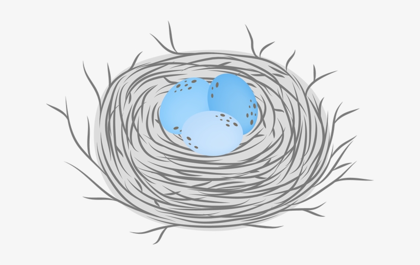 Bird Nest Png - Clip Art, transparent png download