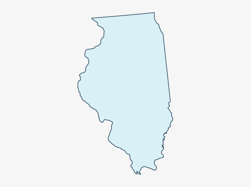 Dd United States Outline Map Illinois Bluerobin Mckay2017 - Eurasian Watermilfoil Illinois Map, transparent png download