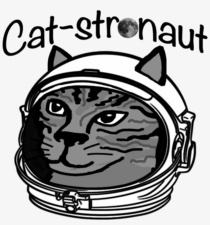 Funny Cat-stronaut - Astronaut, transparent png download