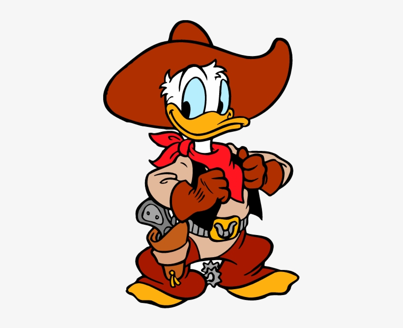 Png Image Information - Donald Duck Cowboy, transparent png download