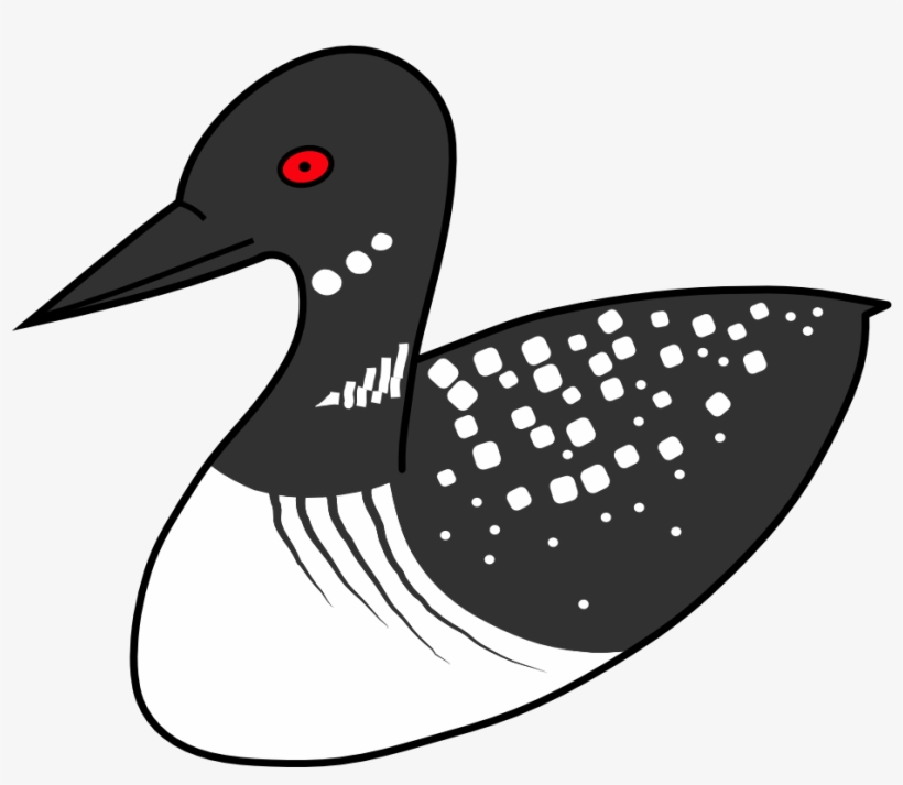Vector Transparent Stock Duck Bird Common Clip Art - Loon Clipart, transparent png download