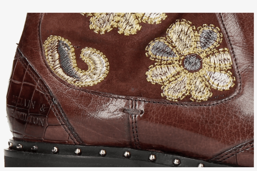 Ankle Boots Amelie 39 Crock Lima Wine Embrodery Paisley, transparent png download