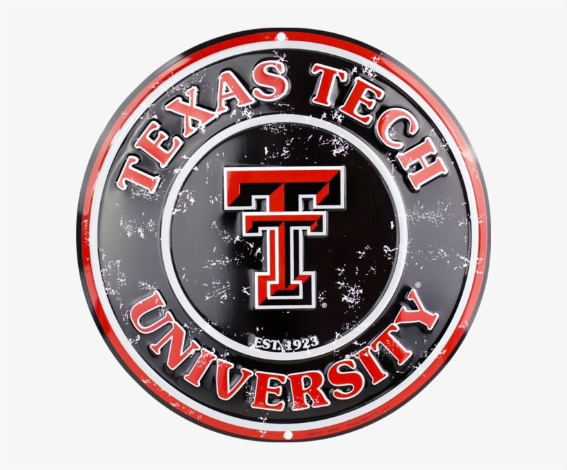 Texas Tech Red Raiders Circle Sign, transparent png download