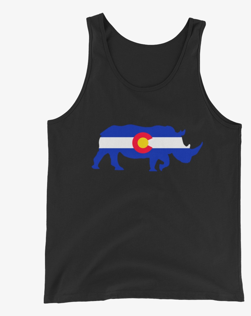 Colorado Flag Rhino Tank Top, transparent png download