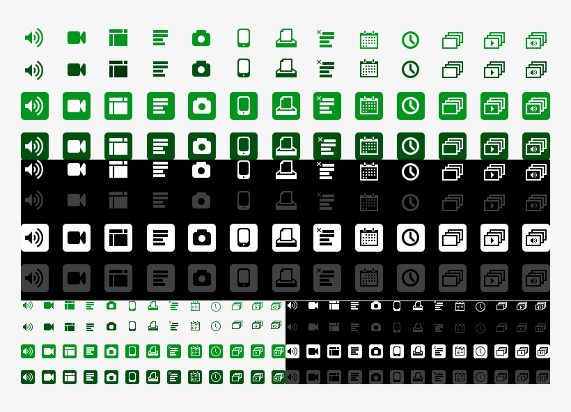 Summary View Icons Sprite, transparent png download
