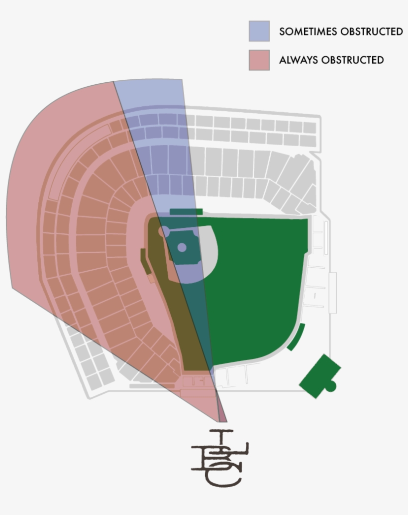 Diagram Of Wrigley Field Obstruction From Lakeview, transparent png download