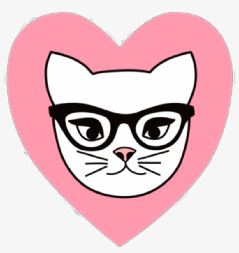 Tumblr Cat Gato Heart Corazon Rosa Pink, transparent png download