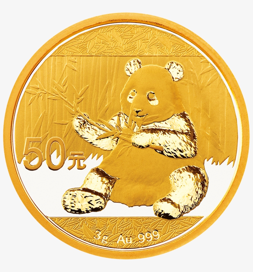 China Panda 3g Gold Coin, transparent png download
