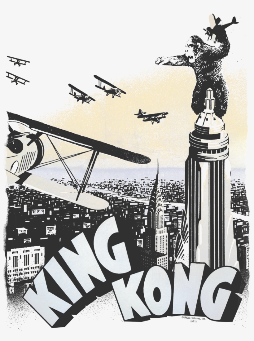 King Kong Final Battle Men's Regular Fit T-shirt, transparent png download
