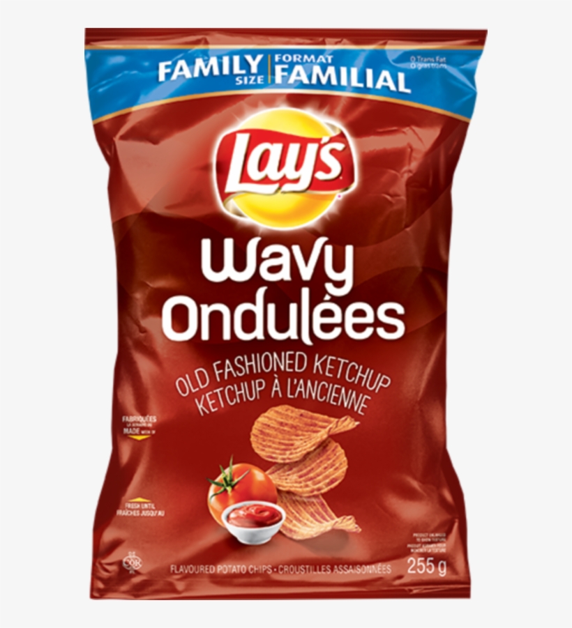 Lays Wavy Ketchup Chips, transparent png download