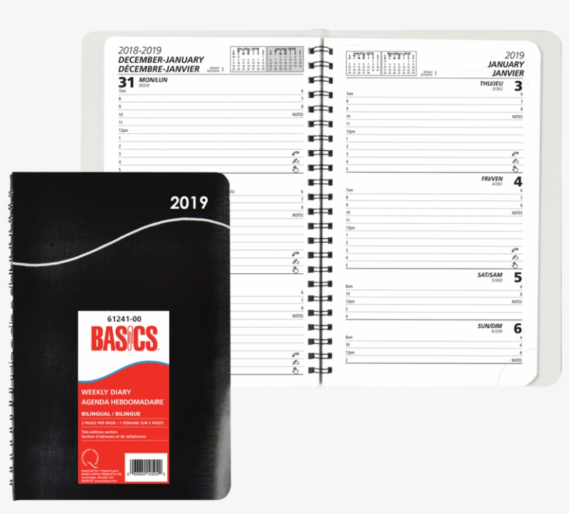 Basics® Weekly Diaries, transparent png download