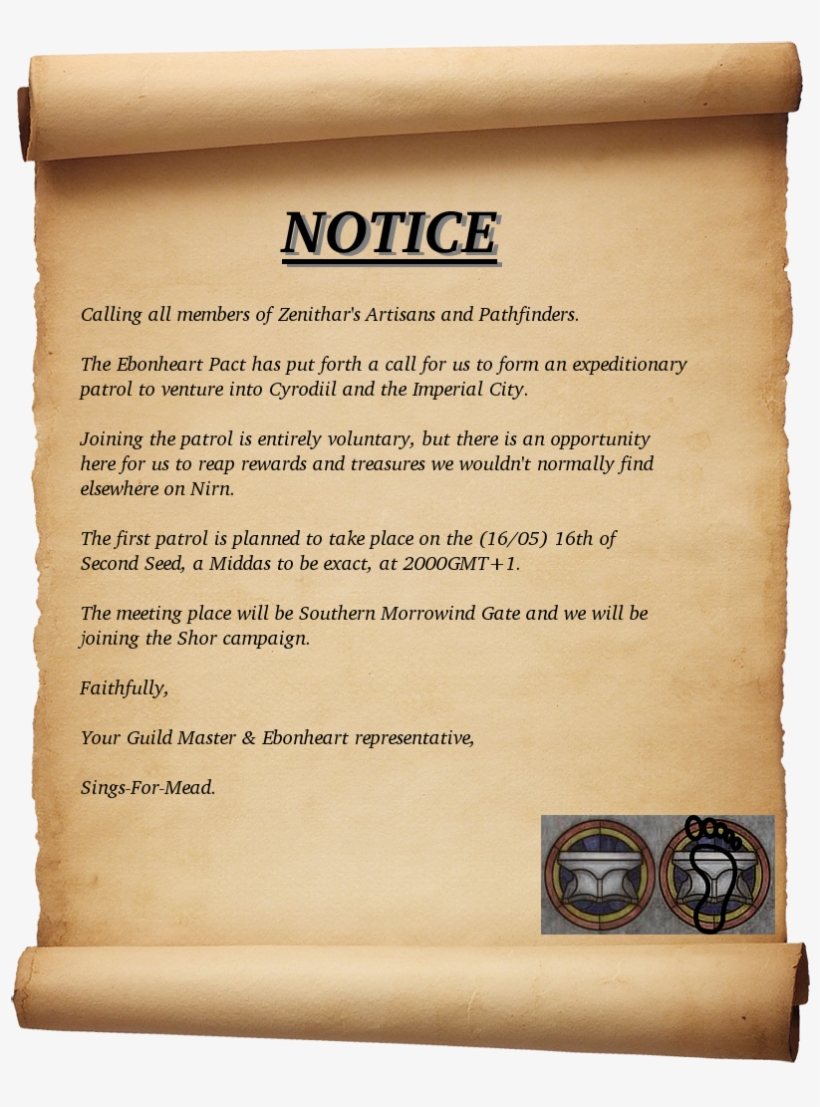 Foray Into Cyrodiil On Behalf Of The Ebonheart Pact, transparent png download