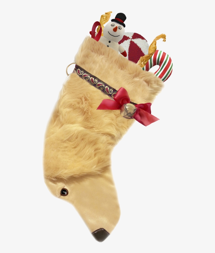 This Golden Retriever Shaped Christmas Dog Stocking, transparent png download
