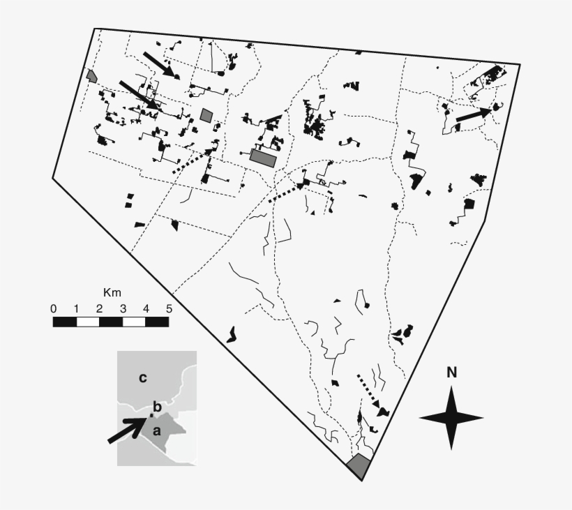 Map Of The Study Area In Northern Chiapas, Mexico,, transparent png download