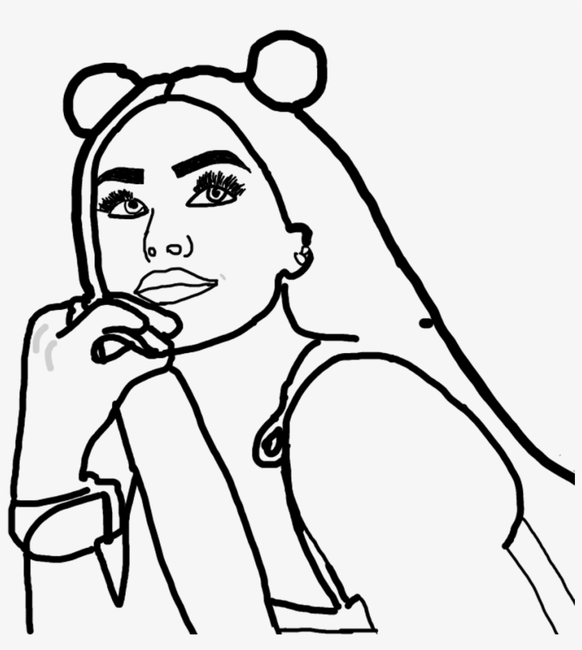 Maggie Lindemann Maggielindemann Drawing Outline Mode, transparent png download