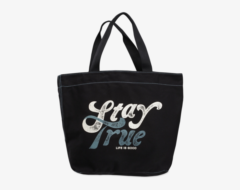 Women's Life Is Good Marquee Tote Stay True Night Black, transparent png download