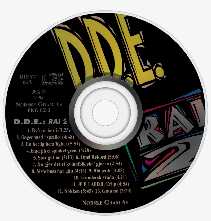 D - D - E - Rai 2 Cd Disc Image, transparent png download