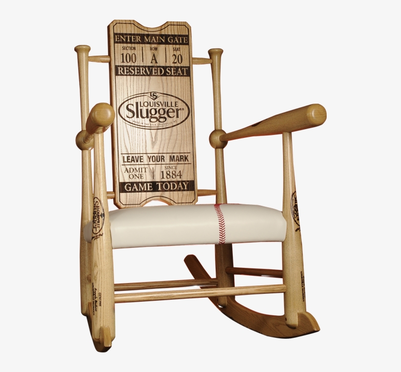 Original Custom Made Genuine Baseball Bat Rocking Chairs, transparent png download