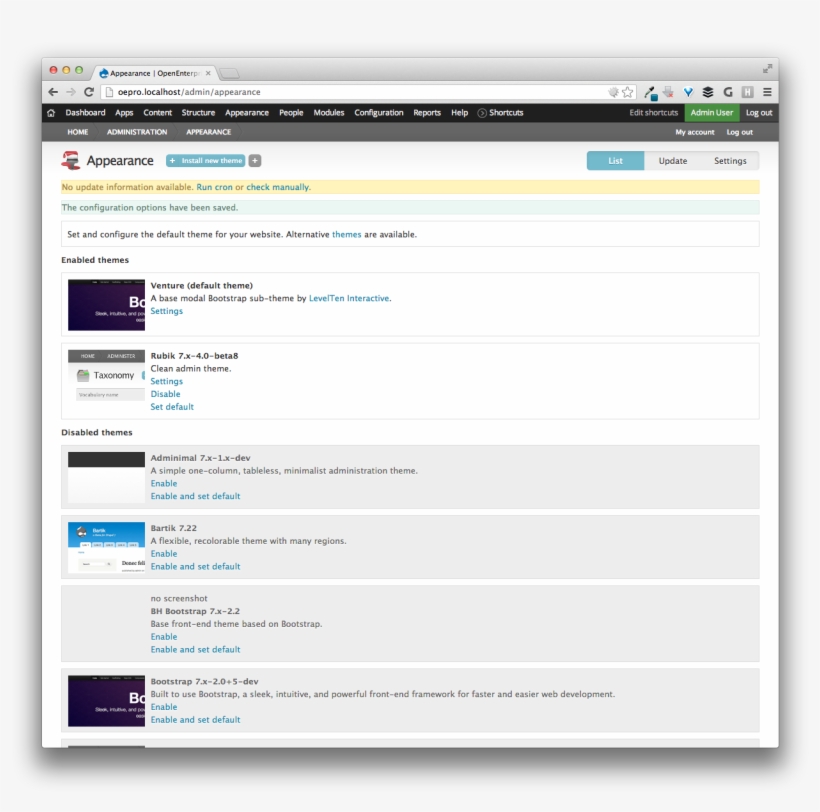 The Current State Of Drupal Admin Themes Levelten Dallas, transparent png download