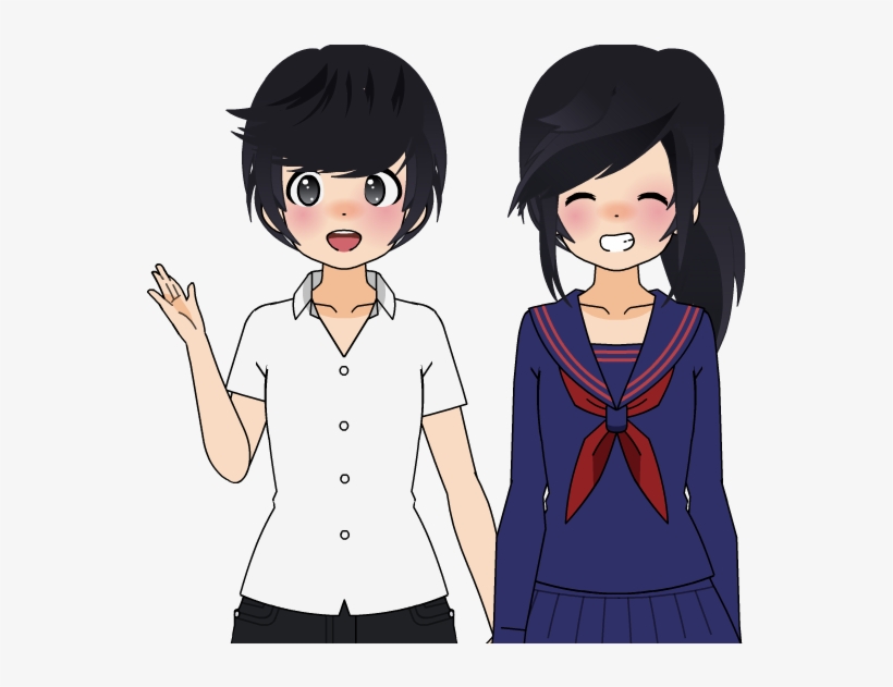 Senpai And Yan, transparent png download