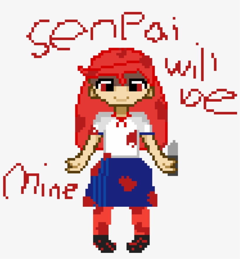 Senpai Will Be Mine, transparent png download