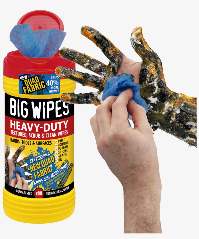 Take Abrasive Action With The All-new Big Wipes Wipe, transparent png download