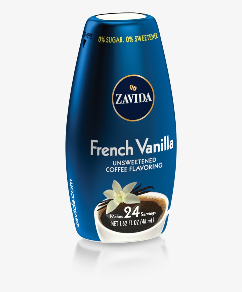 Zavida French Vanilla Unsweetened Flavor Shots, transparent png download