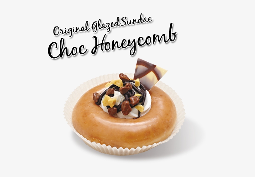 Choc-honeycomb Original Glazed Sundae, transparent png download