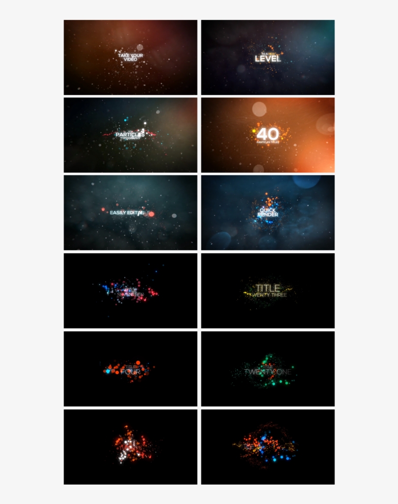 40 Particles Titles, transparent png download