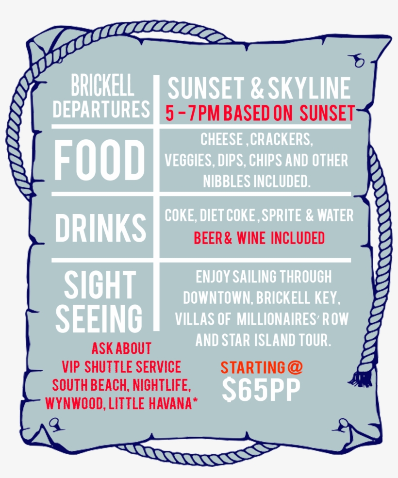 Booze Cruise Star Island Sunset Sail In Miami, transparent png download