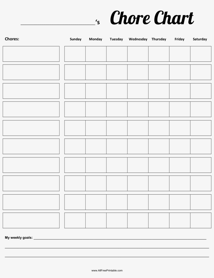 Chore Chart Main Image, transparent png download