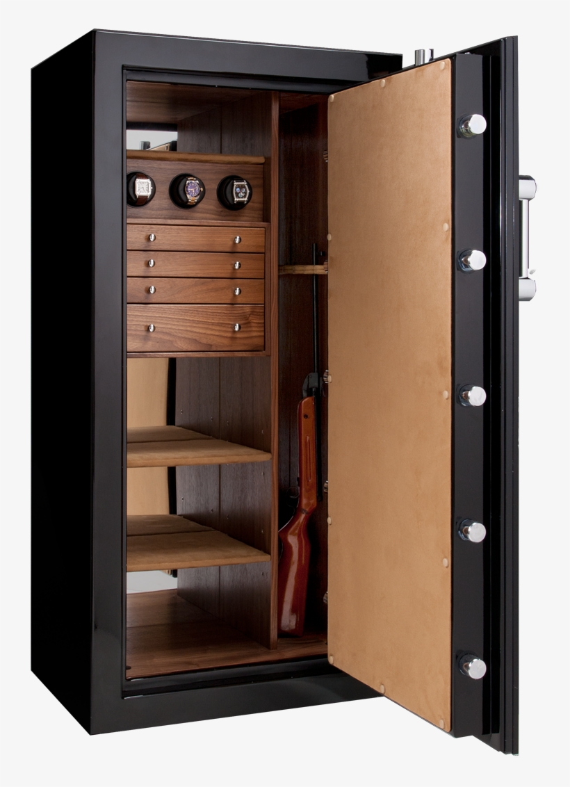 Ruby Jewelry Safe With 3 Watch Winders And 4 Drawer, transparent png download