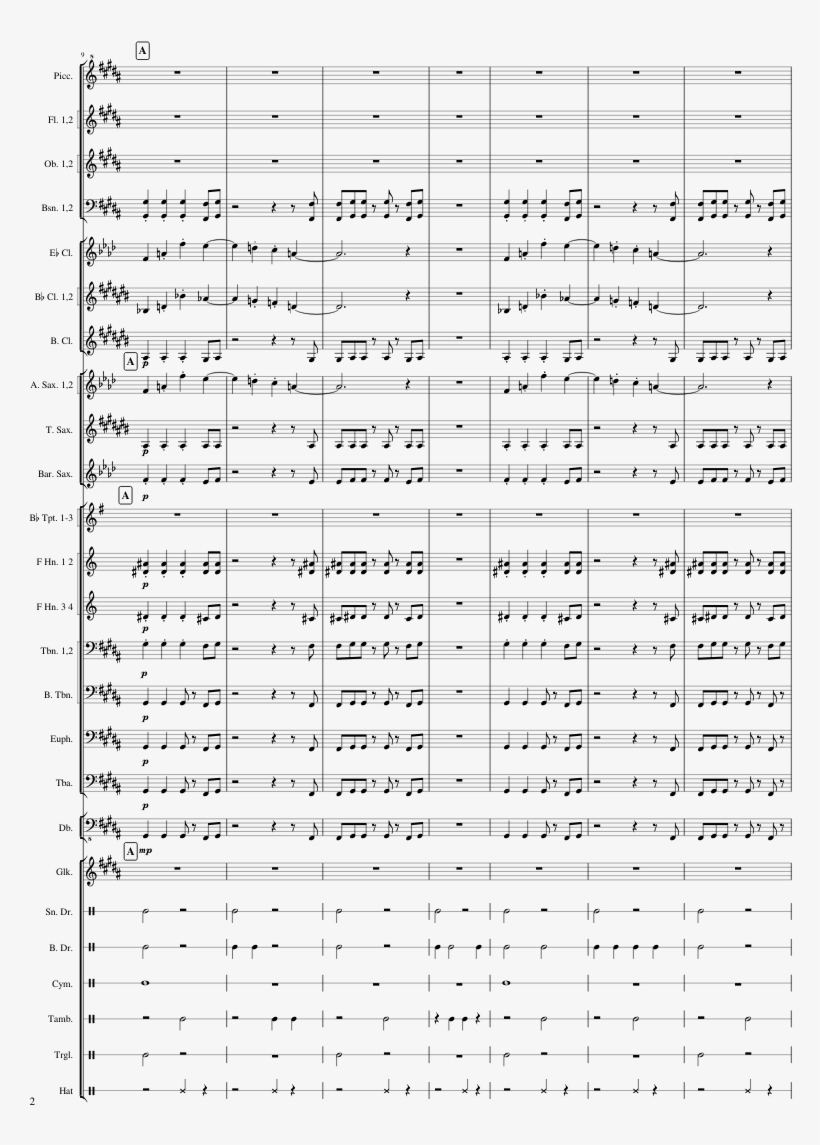 Dirty Work For Brass Band Sheet Music Composed By Austine, transparent png download