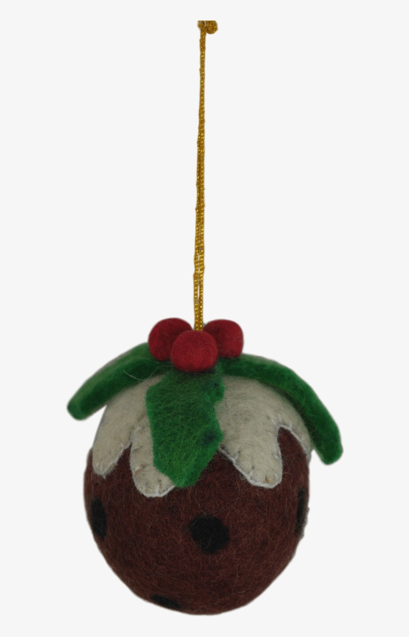 Felt Christmas Pudding Decoration, transparent png download