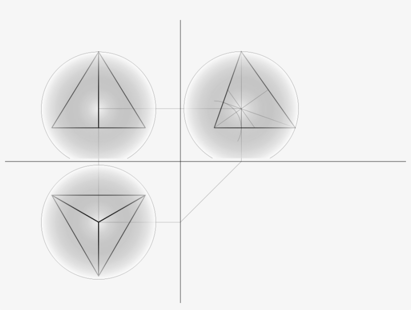 Tetrahedron Sphere Outside Tetraeder Umkugel Png, transparent png download
