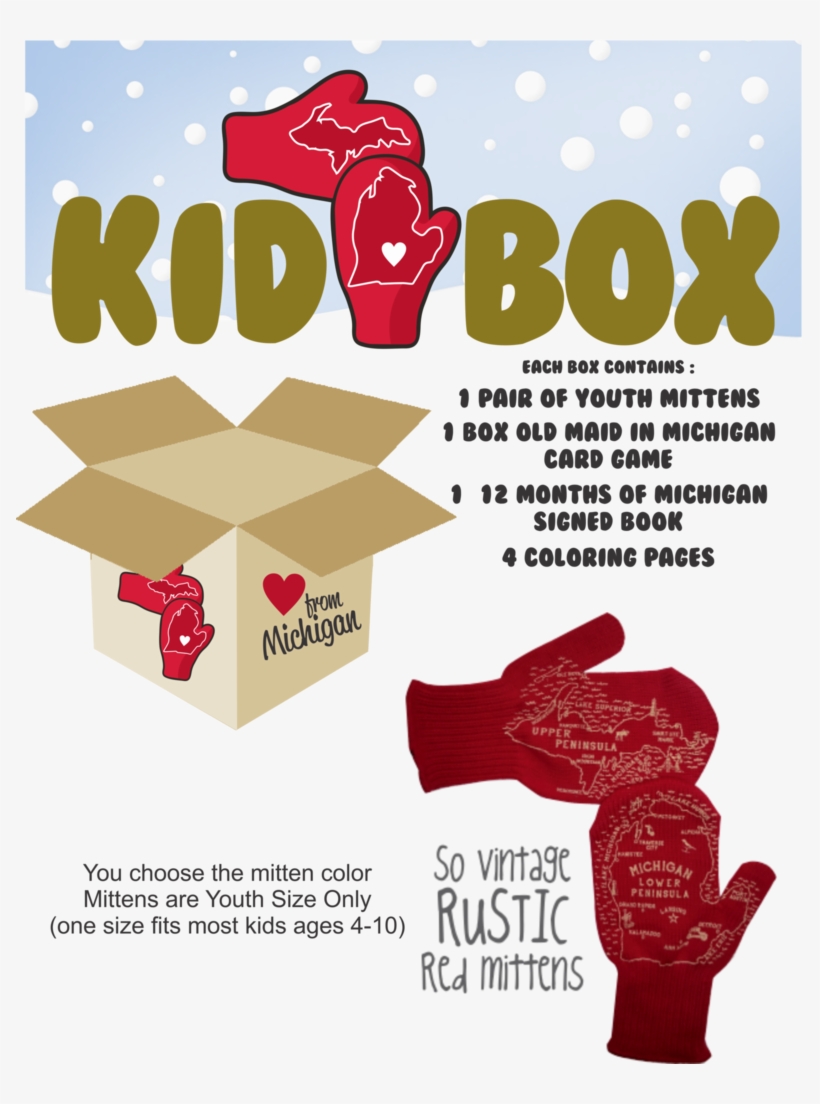 Michigan Mittens Kid Box Is Packed With Love &amp, transparent png download