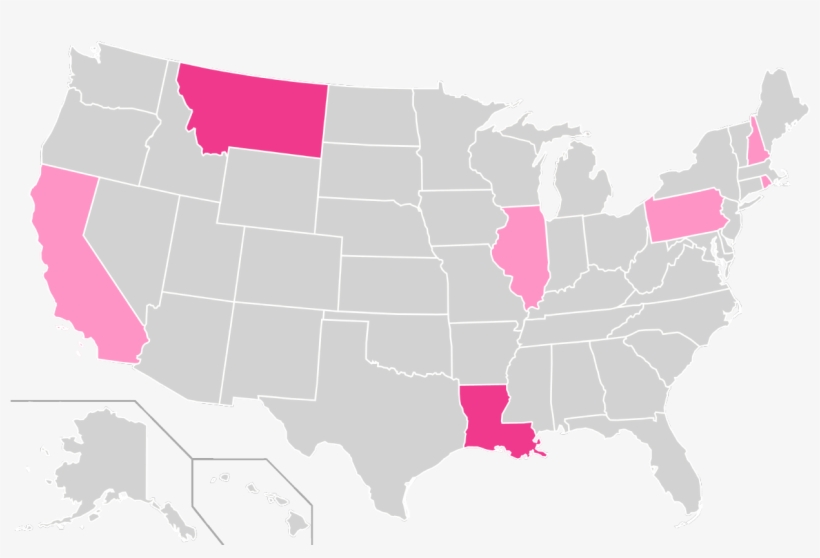 Ron Paul Ballot Access Locator Map, 2008, transparent png download