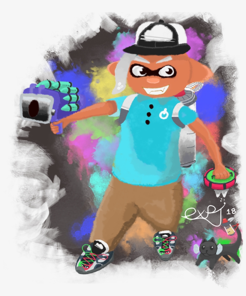 Seeing A Load Of Splatoon Art Over The Last Week Or - Cartoon ...