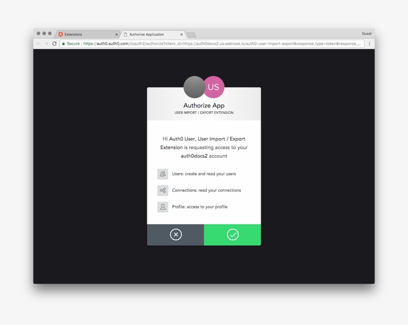 Click The Check Mark To Proceed - App Grant Access, transparent png download