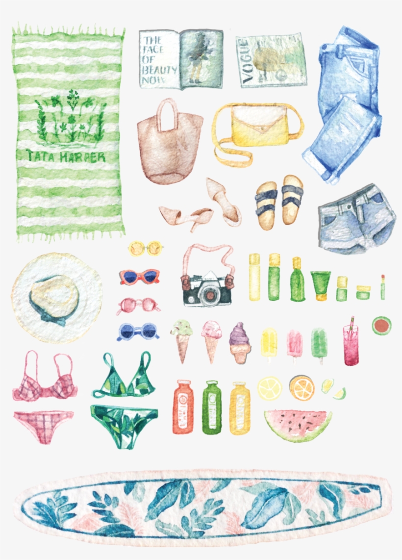 Watercolor Ink Acrylic Digital Illustration, transparent png download