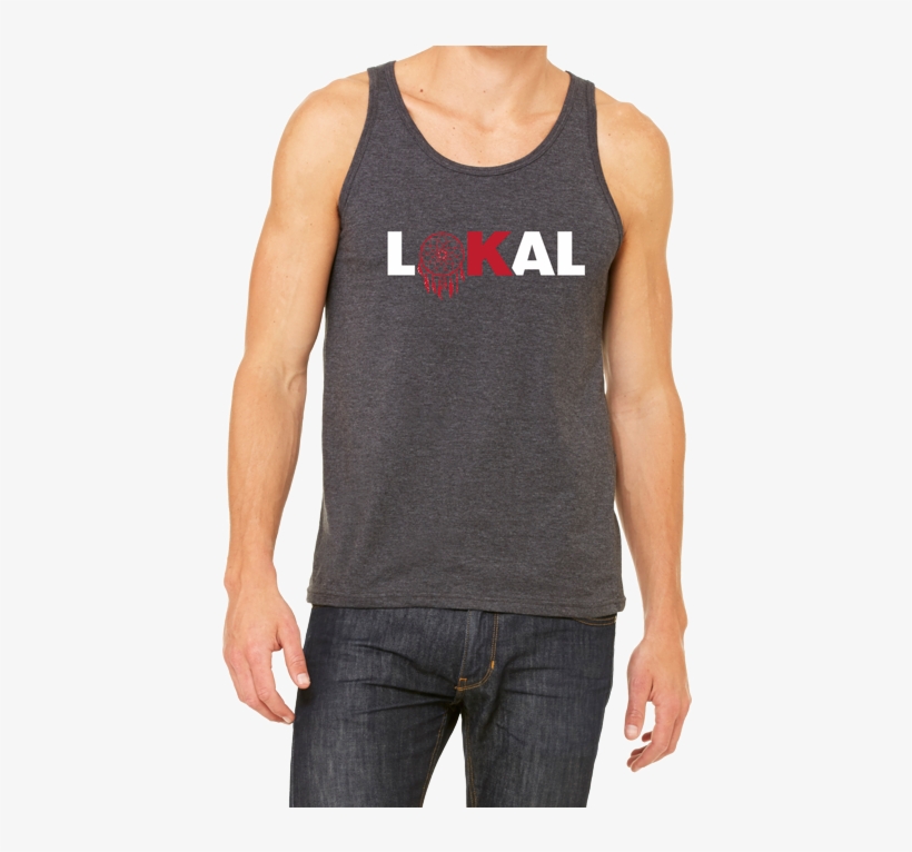 Selected Dreamcatcher Tank - Bella + Canvas Unisex Jersey Tank - Dk Grey Heather, transparent png download